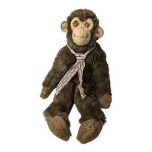 Avanti Wallace Berrie Brown Monkey Chimp Chimpanzee Plush 20" 1983